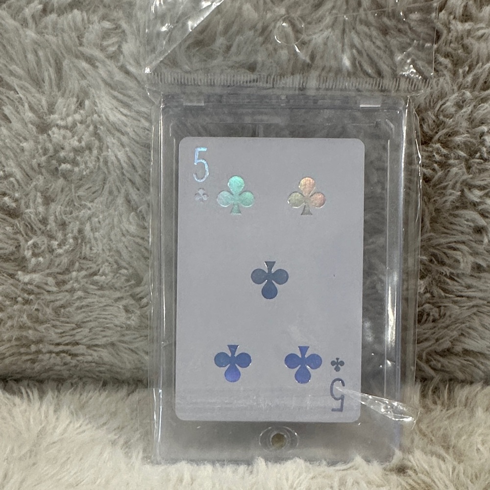 Dior Joy 5 of Clubs Card Sealed in Holder - Silver and White - Picture 2 of 2